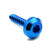M5 x 2.0 x 25mm Titanium Motor Head Screw Blue