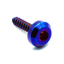 M5 x 2.0 x 25mm Titanium Motor Head Screw Oil Slick