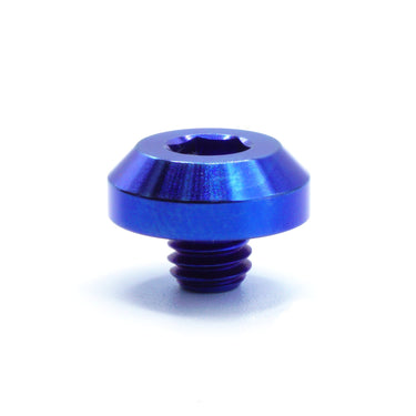 M6 x 1.00 x 5mm Motor Head Bolt – Blue Titanium Dress Up Hardware