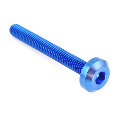 M6 x 1.00 x 50mm Blue Titanium Motor Head Bolt – Grade 5 Dress Up Hardware