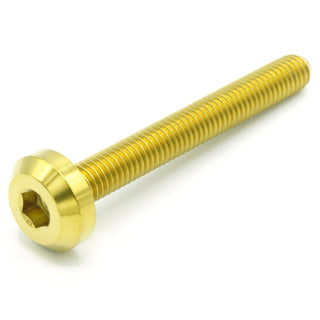 Buy gold M6 x 1.00 x 50mm Titanium Motor Head Bolt