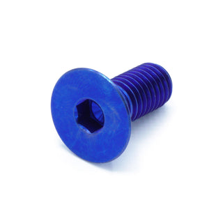 Buy blue M8 x 1.25 x 20mm Titanium Countersunk Bolt