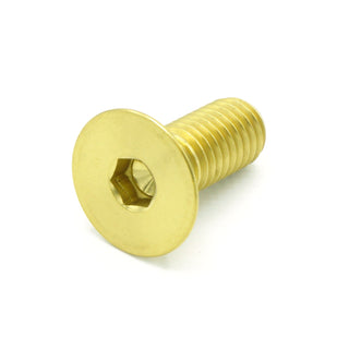 Buy gold M8 x 1.25 x 20mm Titanium Countersunk Bolt