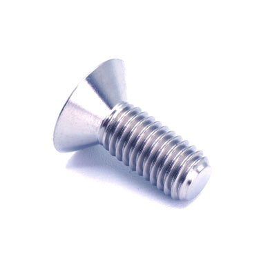 M8 Titanium Countersunk Bolt Polished – Side Profile View