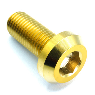 Buy gold M10 x 1.50 x 25mm Titanium Motor Head Bolt