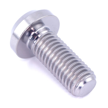 M10 x 1.50 x 25mm Polished Titanium Motor Head Bolt — Grade 5 Ti-6Al-4V dress up hardware by Fast Turn Fittings