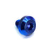 M6 x 1.00 x 10mm Motor Head Bolt – Blue Titanium Dress Up Hardware