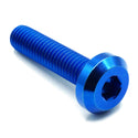 M8 x 1.25 x 35mm Titanium Motor Head Bolt Blue