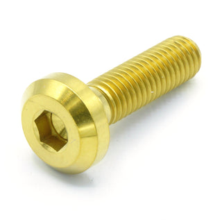 Buy gold M8 x 1.25 x 35mm Titanium Motor Head Bolt