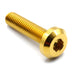 M8 x 1.25 x 35mm Titanium Motor Head Bolt Gold