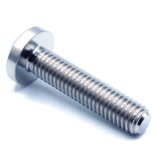 M8 x 1.25 x 35mm Titanium Motor Head Bolt Polished