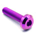 M8 x 1.25 x 35mm Titanium Motor Head Bolt Purple
