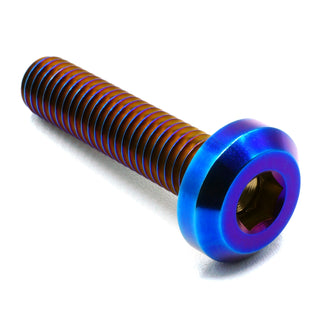 M8 x 1.25 x 35mm Titanium Motor Head Bolt Oil Slick
