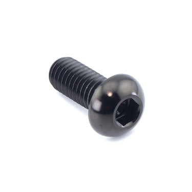 M6 x 1.00 x 15mm Button Head Bolt – Black Titanium Dress Up Hardware
