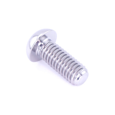 M6 x 1.00 x 15mm Button Head Bolt – Raw Titanium Dress Up Hardware
