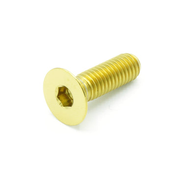 Perno avellanado de titanio M6 x 1,00 x 10 mm