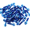 blue anodized titanium modular wheel bolt