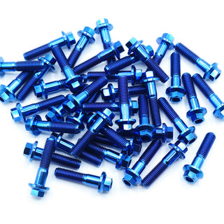 blue anodized titanium modular wheel bolt