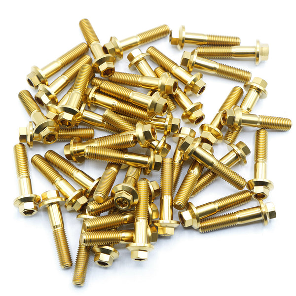 gold titanium split rim wheel bolt