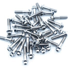 polished titanium 3-piece wheel assembly bolt