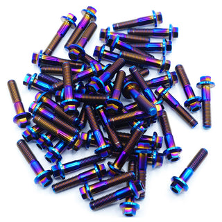 oil slick titanium 3-piece wheel assembly bolt