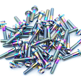 cosmic burn titanium modular wheel bolt finish