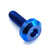M6 x 1.00 x 20mm Motor Head Bolt – Blue Titanium Dress Up Hardware