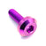 M6 x 1.00 x 20mm Motor Head Bolt – Purple Titanium Dress Up Hardware