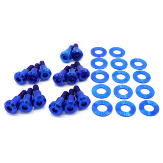 Buy blue Titanium Hardware Valve Cover Kit - 4B11T Engine