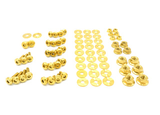 Buy gold Stage 2 Titanium Hardware Engine Bay Kit - Nissan S15 (1999-2002)