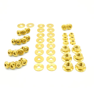 Buy gold Stage 1 Titanium Hardware Engine Bay Kit - Nissan S15 (1999-2002)