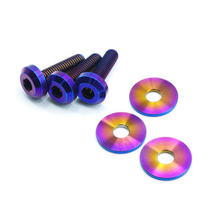 Titanium hardware for VR30DDTT engine cover