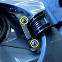 Titanium bolts and washers for Nissan Z fuel door