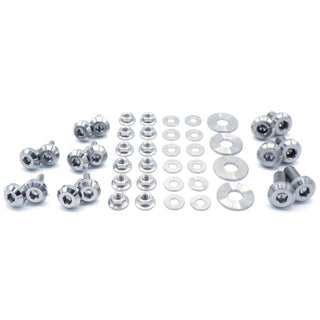 Buy polished Titanium Hardware RS Hood Kit - Subaru Impreza GC8 (1992-2001)