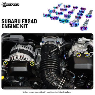 Kit de tornillería de titanio para motor Subaru FA24D