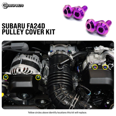 Kit de cubierta de polea con herrajes de titanio - Motor Subaru FA20D/FA24D