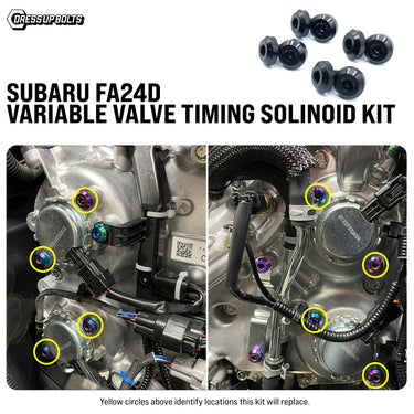 Kit de solenoide de sincronización variable de válvulas con hardware de titanio - Motor Subaru FA24D