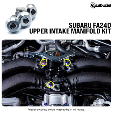 Kit de colector de admisión superior con herrajes de titanio - Motor Subaru FA24D