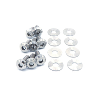Buy polished Titanium Hardware Hood Kit - Toyota Supra MKIII (1986-1992)