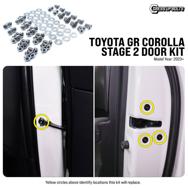 Stage 2 Titanium Hardware Door Kit - Toyota GR Corolla (2023+)