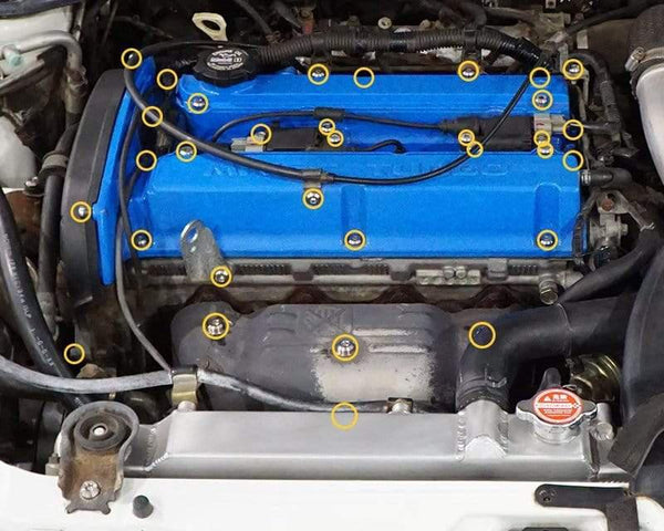Dress Up Bolts Stage 3 Titanium Hardware Engine Kit - 4G63 Engine - DressUpBolts.com