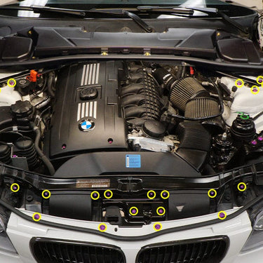Stage 1 Titanium Hardware Engine Bay Kit - BMW E82 135i (2007-2012)