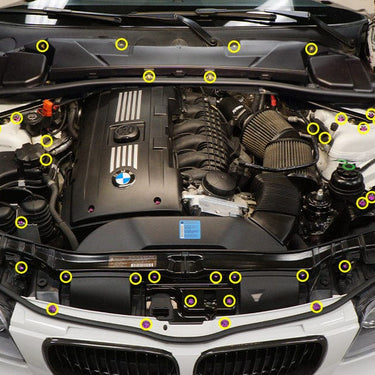 Stage 2 Titanium Hardware Engine Bay Kit - BMW E82 135i (2007-2012)