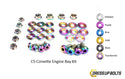 Chevrolet C5 Corvette & Z06 (1997-2004) Titanium Dress Up Bolts Engine Bay Kit - DressUpBolts.com
