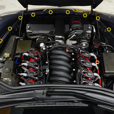 Stage 1 Titanium Hardware Engine Bay Kit - Chevrolet Corvette C6 (2005-2013)