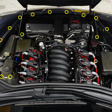 Stage 2 Titanium Hardware Engine Bay Kit - Chevrolet Corvette C6 (2005-2013)