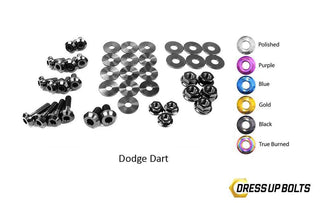 Dodge Dart (2013-2016) Titanium Dress Up Bolts Engine Bay Kit - DressUpBolts.com