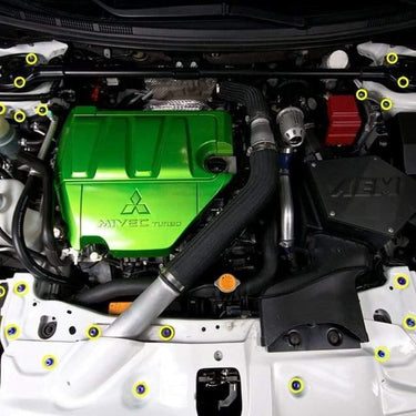 Dress Up Bolts Titanium Hardware Engine Bay Kit - Mitsubishi Evo X - DressUpBolts.com