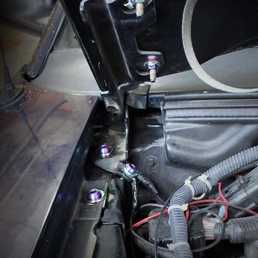 Ford Mustang (1999-2004) Titanium Dress Up Bolts Engine Bay Kit - DressUpBolts.com