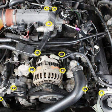 Ford Mustang GT (1999-2004) Titanium Dress Up Bolts Engine Kit - DressUpBolts.com